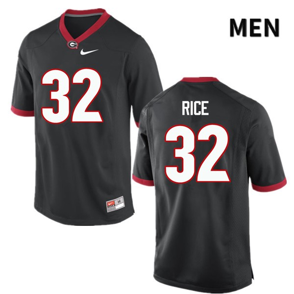 Georgia Bulldogs Men's Monty Rice #32 Black Stitched College UGA Football Jersey 23YO012SS